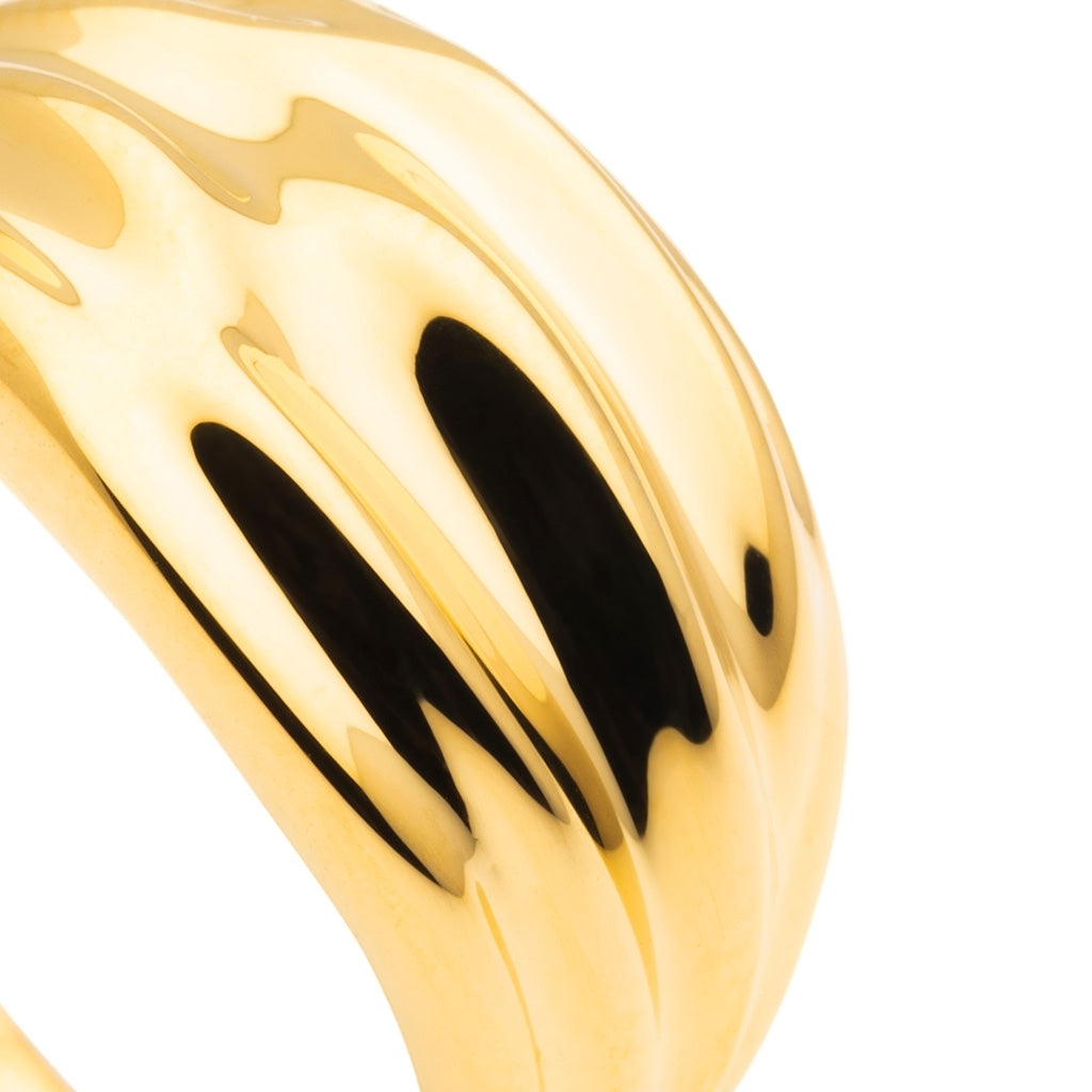 LULU Copenhagen Chunky Silk Ringa - guldpläterad Rings Guldpläterad