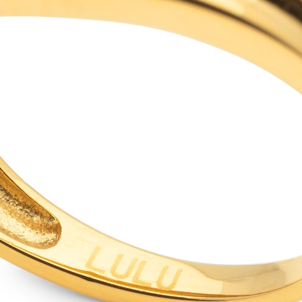 LULU Copenhagen Chunky Silk Ringa - guldpläterad Rings Guldpläterad