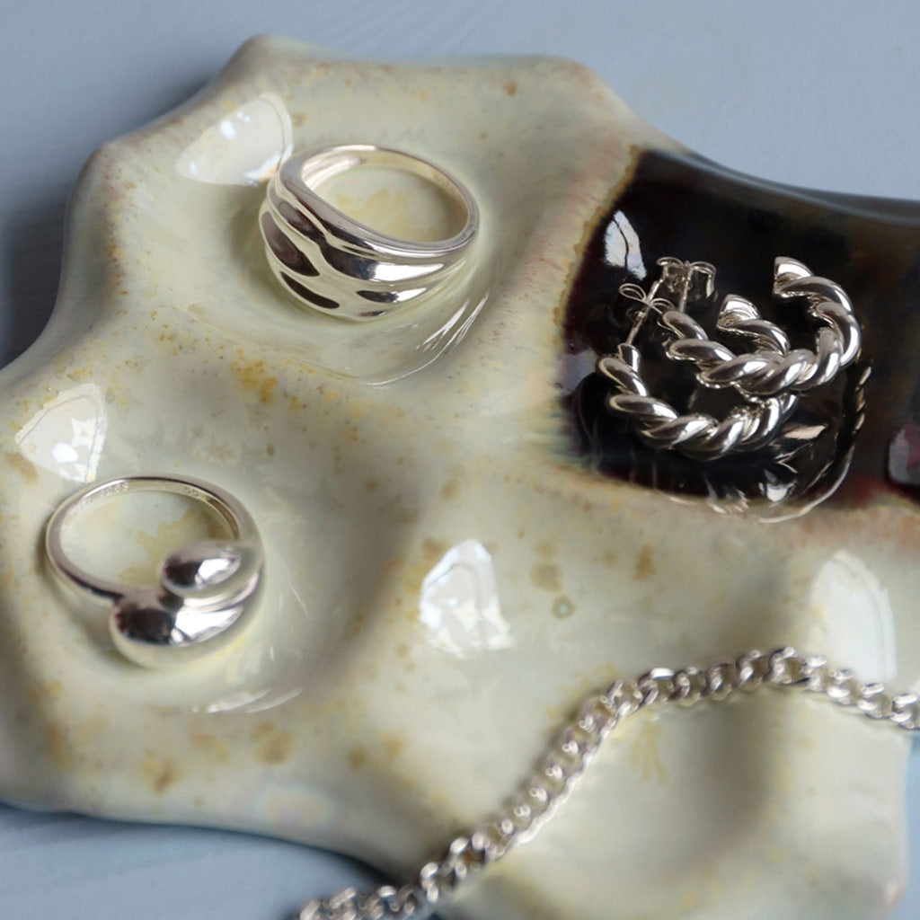 LULU Copenhagen Chunky Silk Ringa - silver Rings Silver