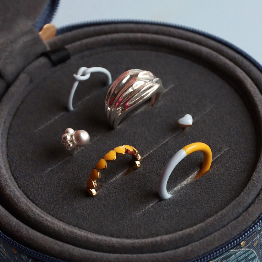 LULU Copenhagen Chunky Silk Ringa - silver Rings Silver