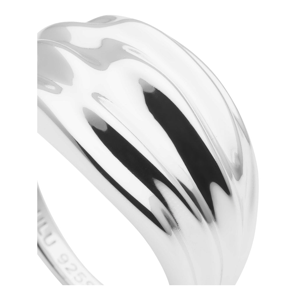 LULU Copenhagen Chunky Silk Ringa - silver Rings Silver