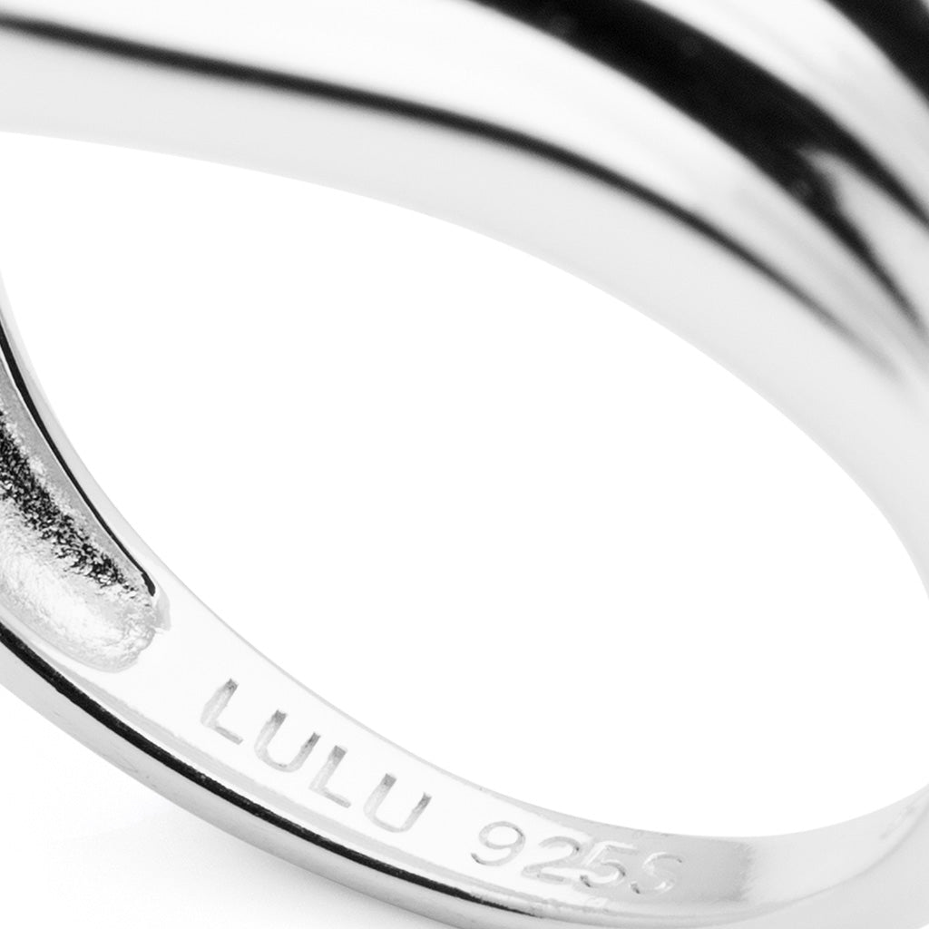 LULU Copenhagen Chunky Silk Ringa - silver Rings Silver