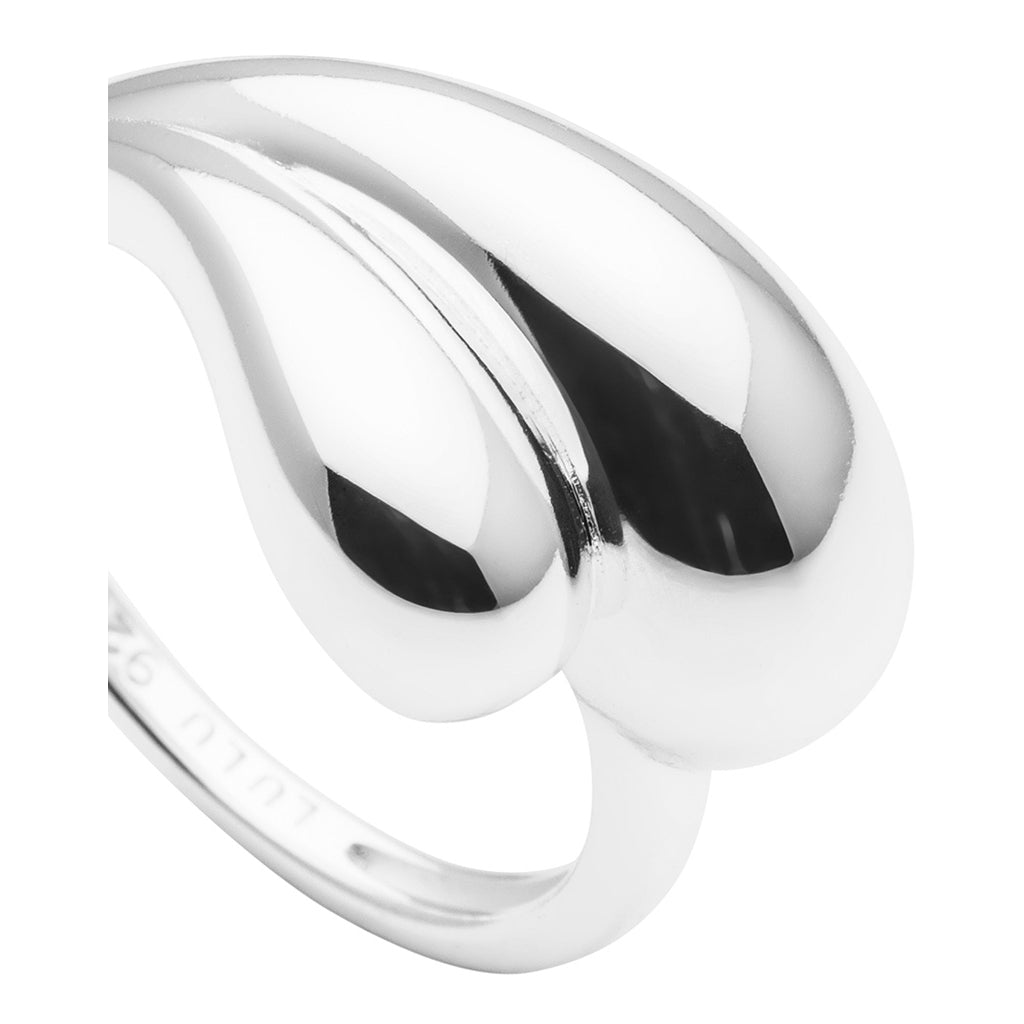 LULU Copenhagen Chunky Soft Drops Ringa - silver Rings Silver