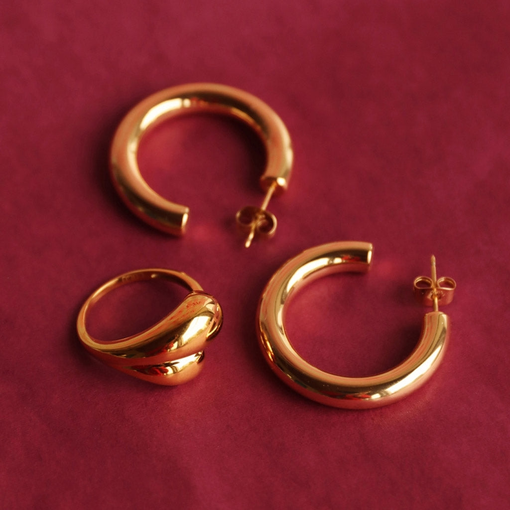 LULU Copenhagen Chunky Soft Drops Ringa - silver Rings Silver