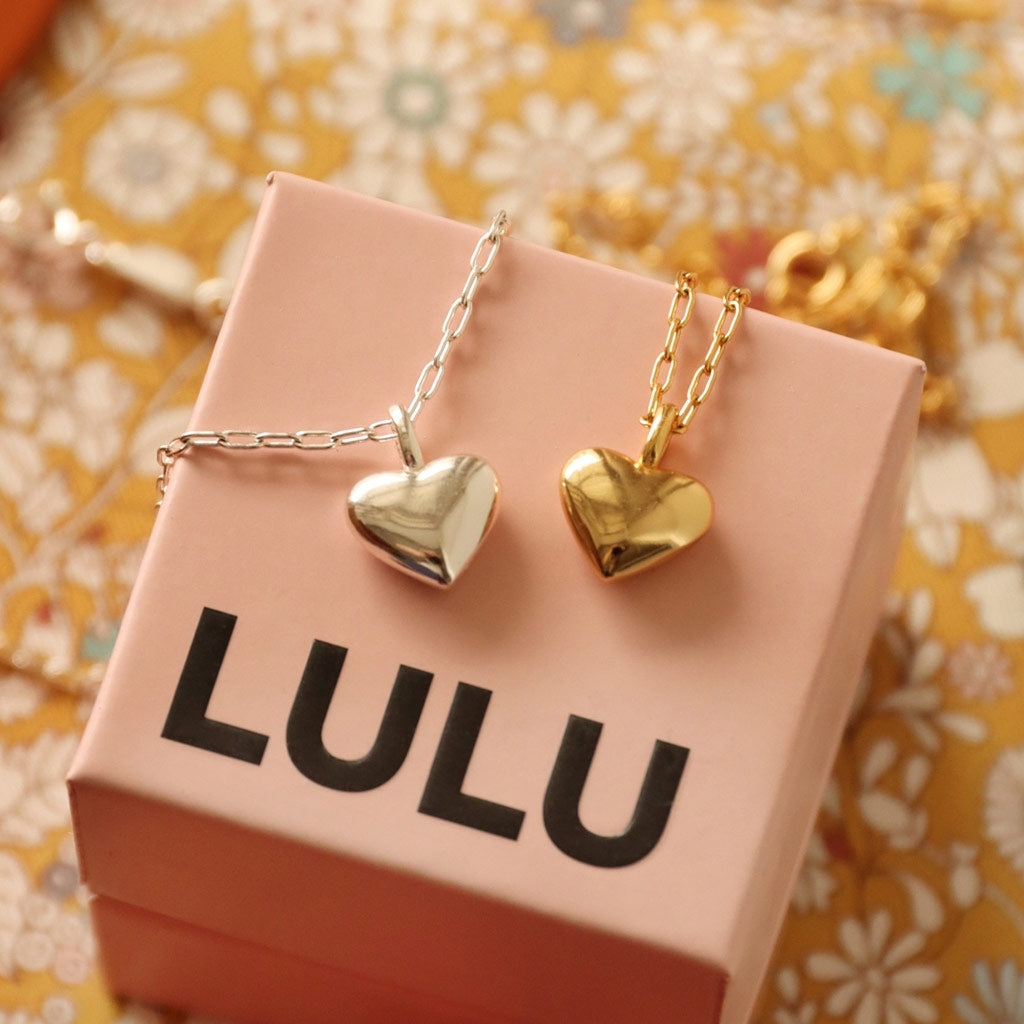 LULU Copenhagen Classic Heart Halsband Silver Necklaces Silver