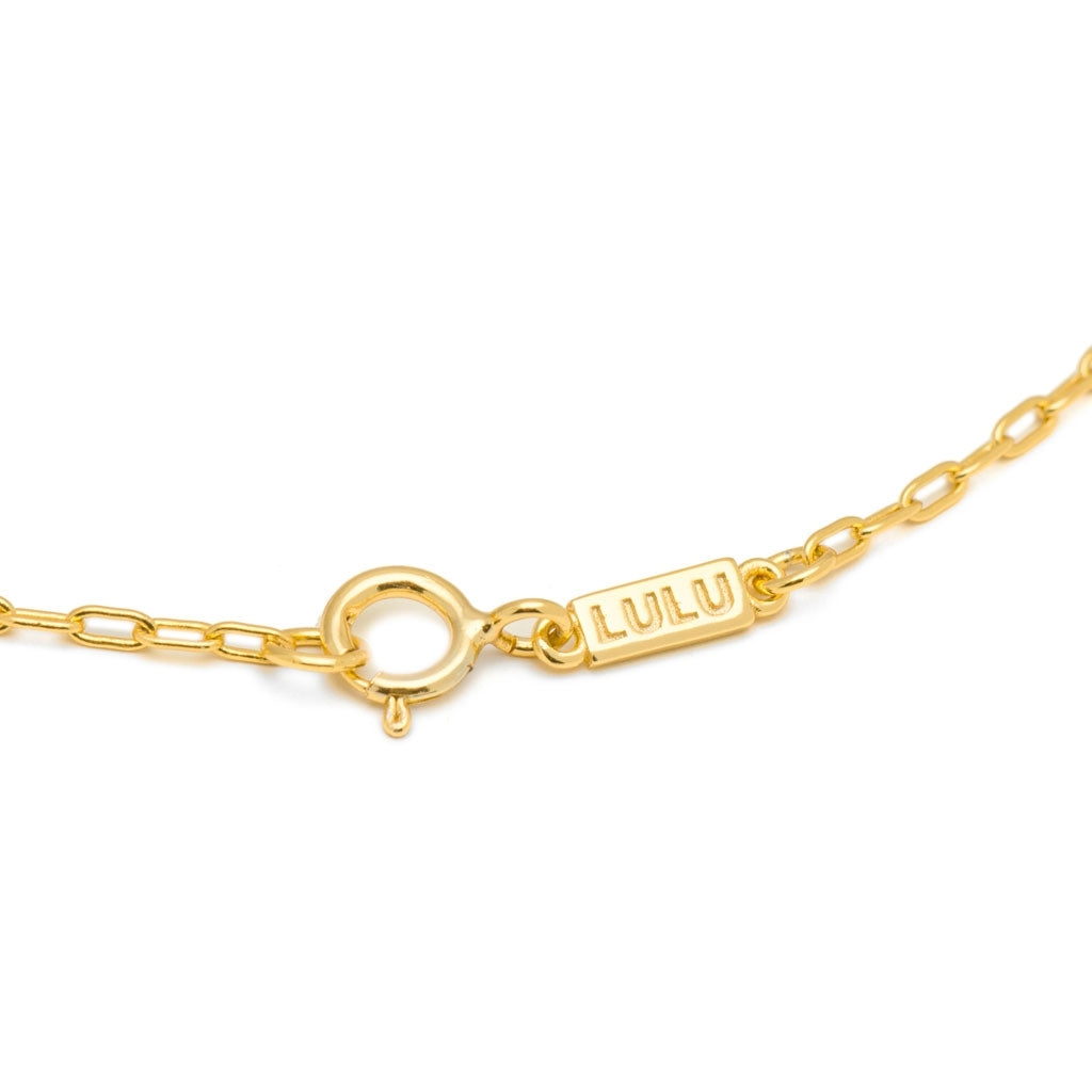 LULU Copenhagen Classic Heart Halsband Guldpläterad Necklaces Guldpläterad