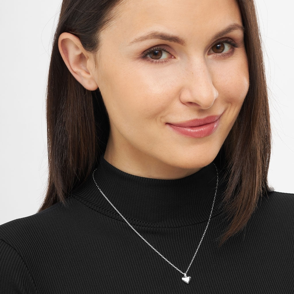 LULU Copenhagen Classic Heart Halsband Silver Necklaces Silver