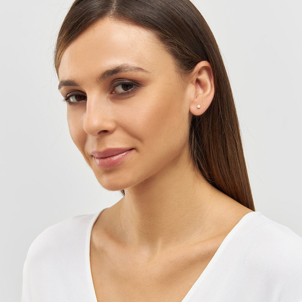LULU Copenhagen Color Ball örhänge 1 st Ear stud, 1 pcs Vit