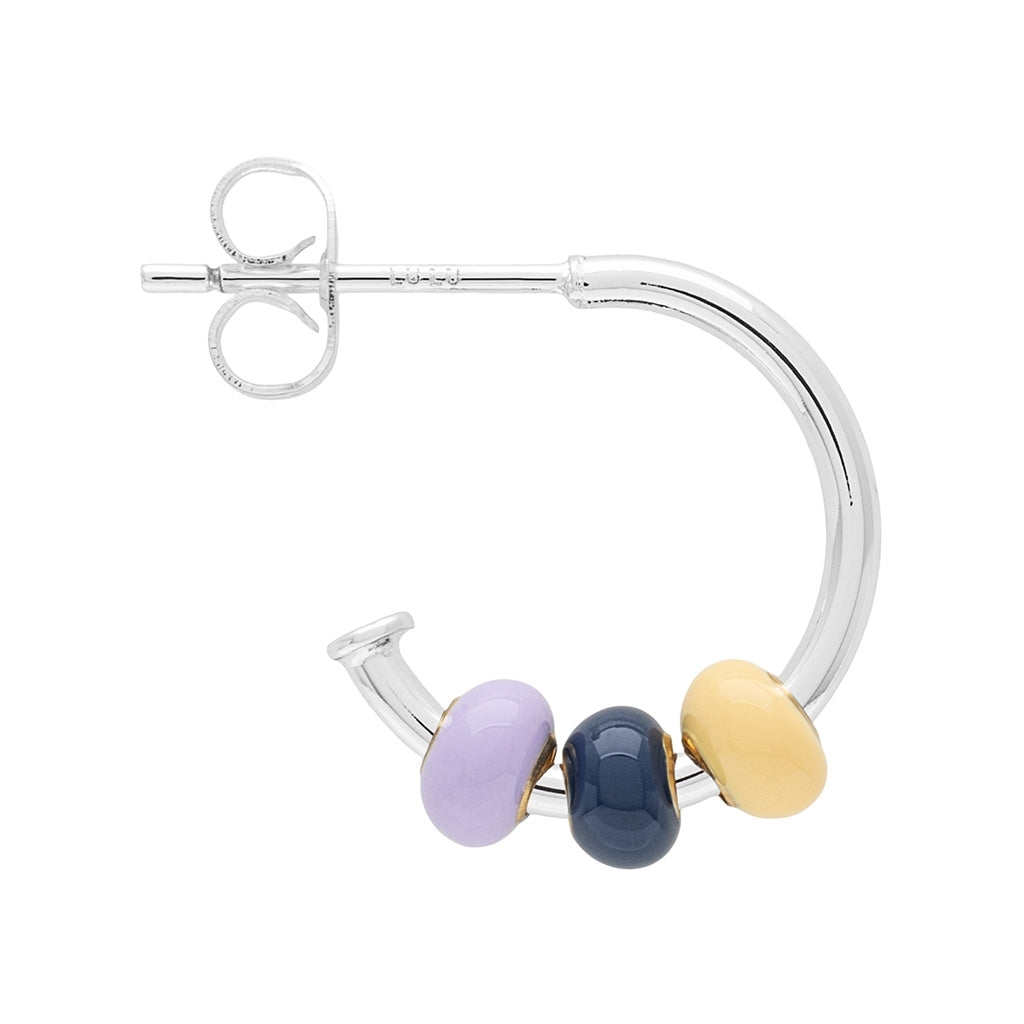 LULU Copenhagen Color Ball 3 Hoops par - SilverplaterÀd Hoops Memories