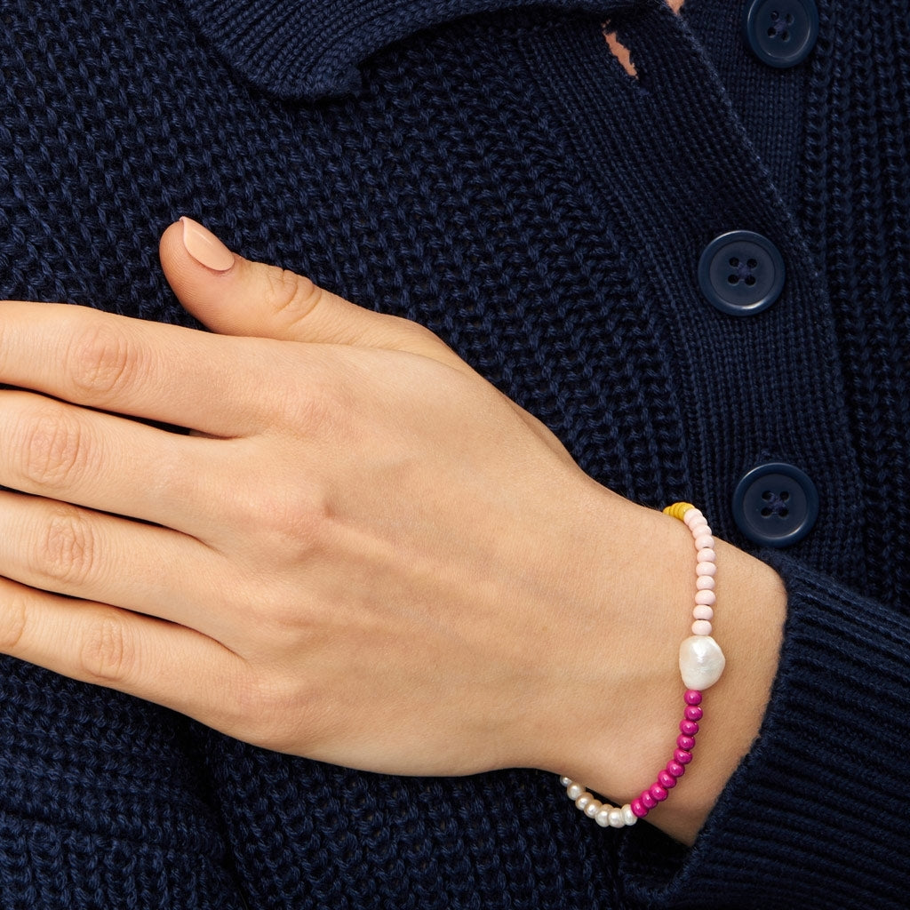 LULU Copenhagen Color Ball Bracelet Pearls forsilvrad Bracelets Silver Plated