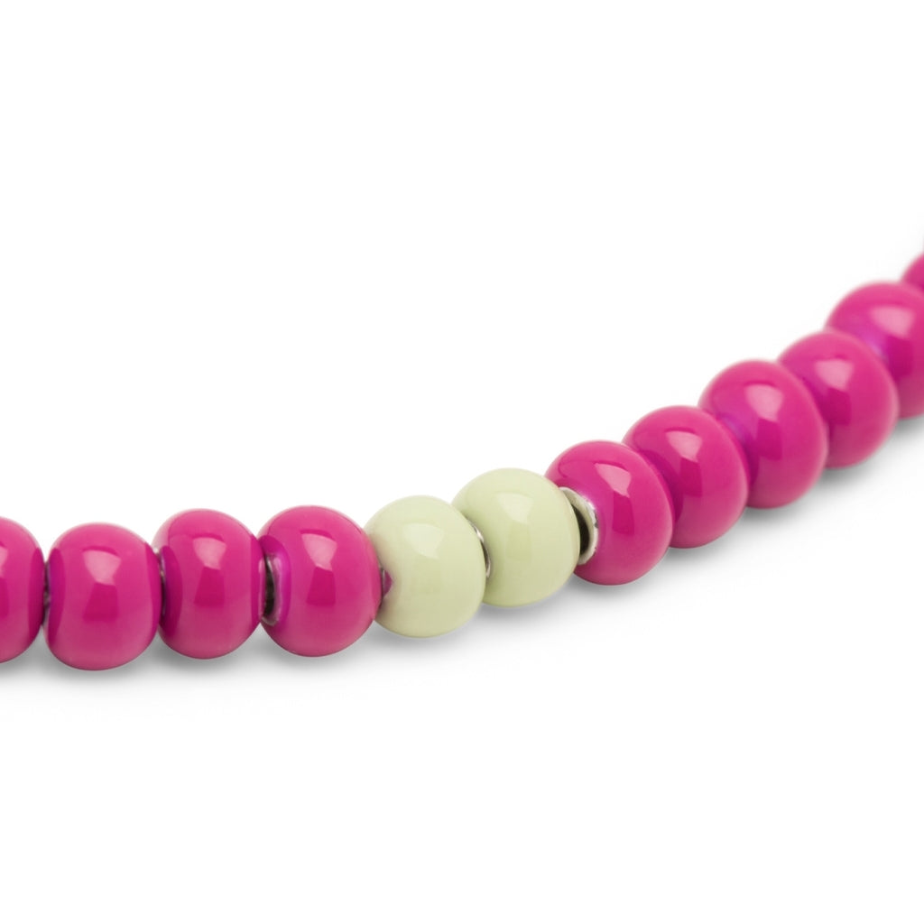 LULU Copenhagen Color Ball Halsband kort Necklaces Plum/Silk Light Green