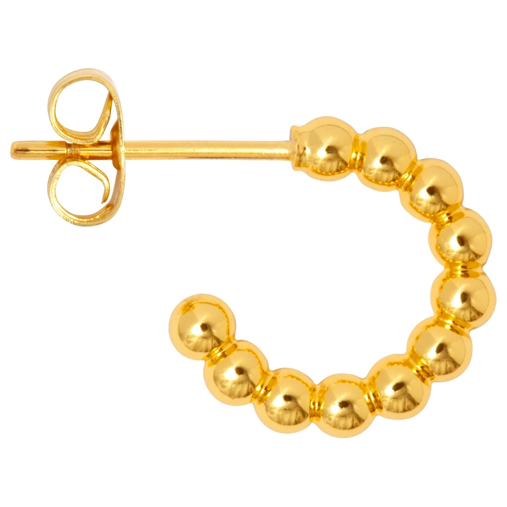 LULU Copenhagen Color Ball Hoops Small par Hoops GuldplÀterad