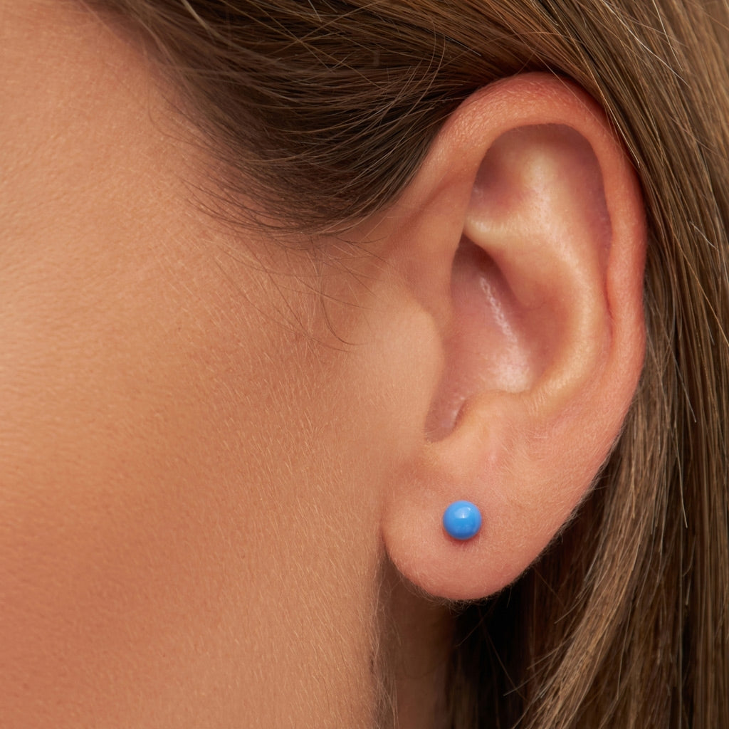 LULU Copenhagen Color Ball Medium örhänge 1 st Ear stud, 1 pcs Blå