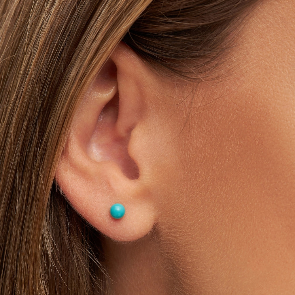 LULU Copenhagen Color Ball Medium örhänge 1 st Ear stud, 1 pcs Petrol