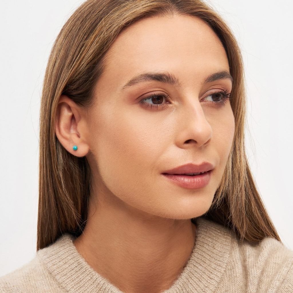 LULU Copenhagen Color Ball Medium örhänge 1 st Ear stud, 1 pcs Petrol