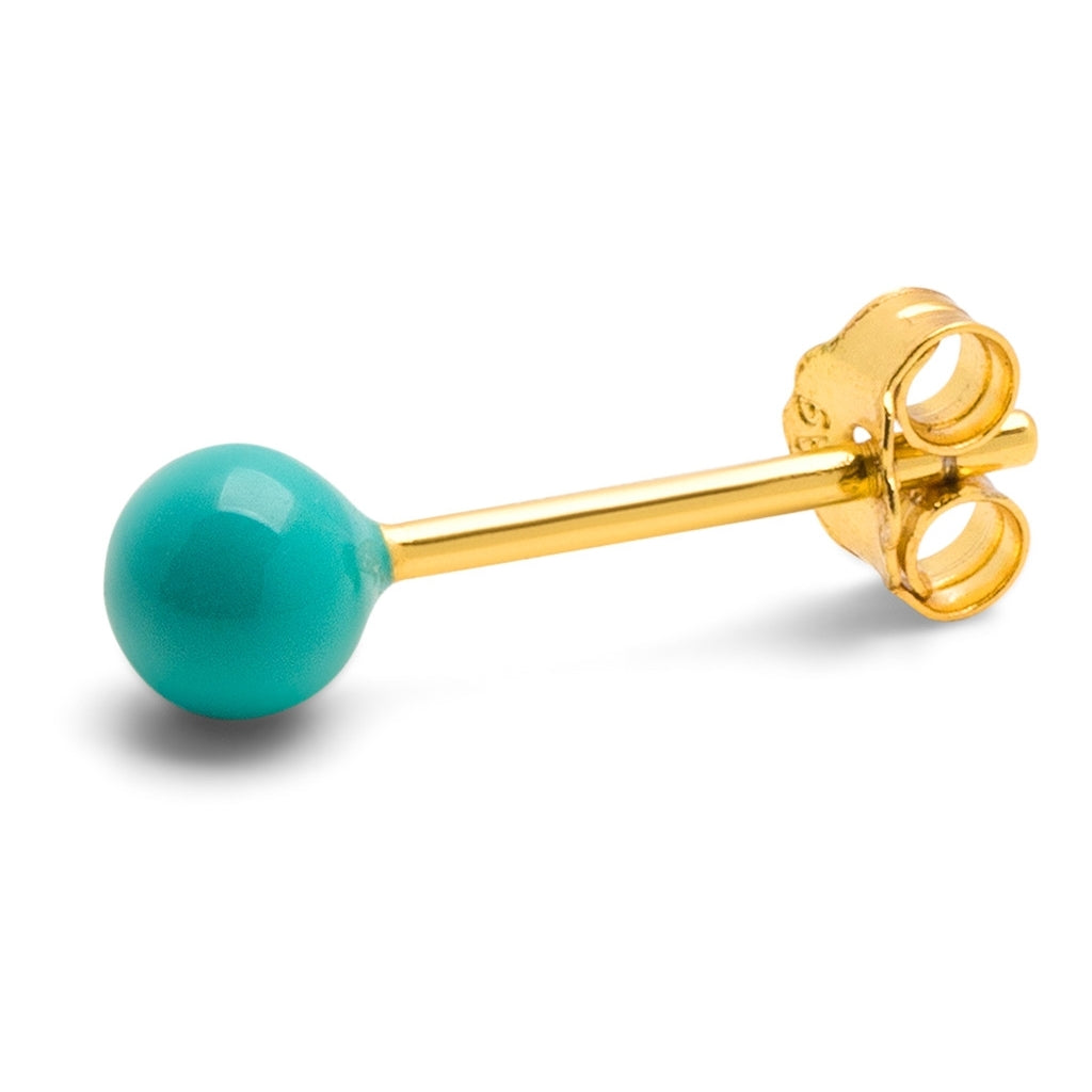 LULU Copenhagen Color Ball Medium örhänge 1 st Ear stud, 1 pcs Petrol