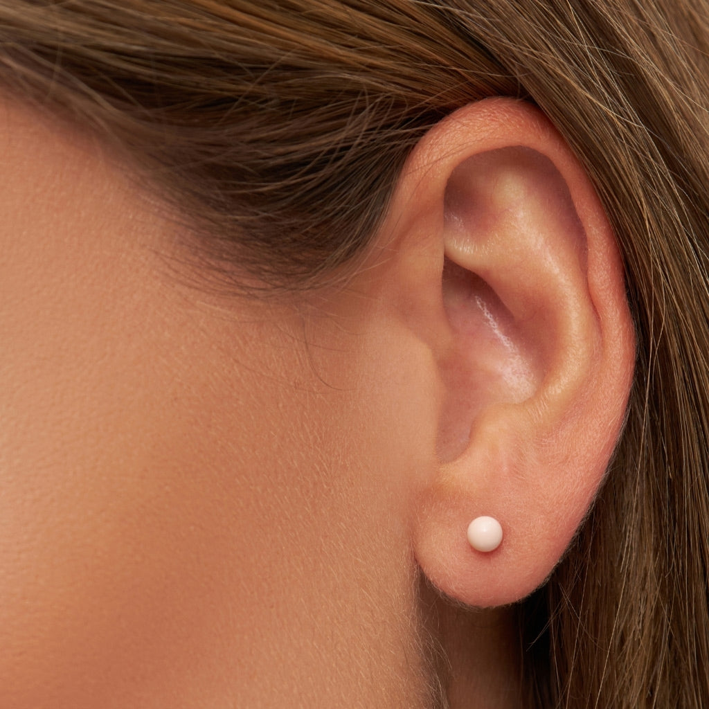 LULU Copenhagen Color Ball Medium örhänge 1 st Ear stud, 1 pcs Silk Light Pink