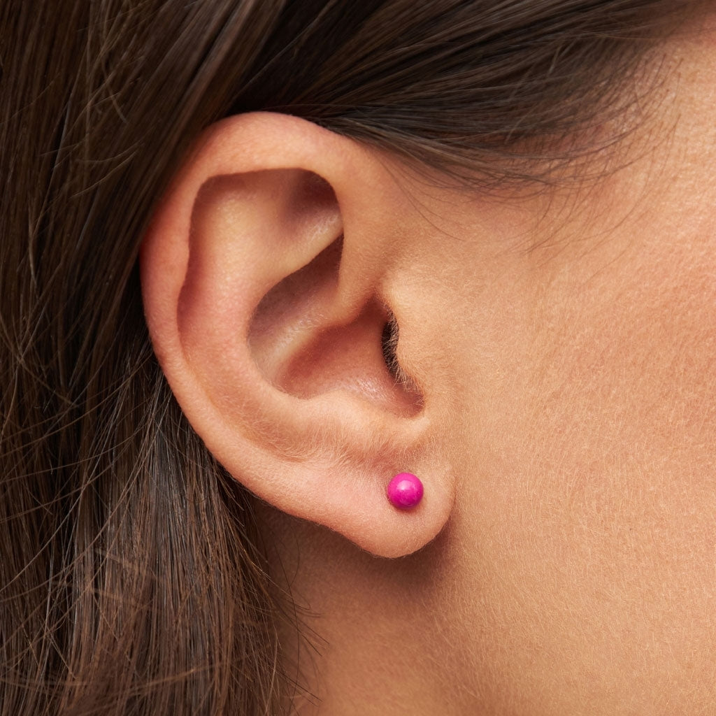 LULU Copenhagen Color Ball Medium örhänge 1 st Ear stud, 1 pcs Plum