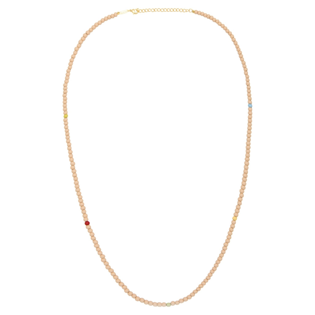 LULU Copenhagen Color Ball Halsband lång Necklaces Buttercream/Multi