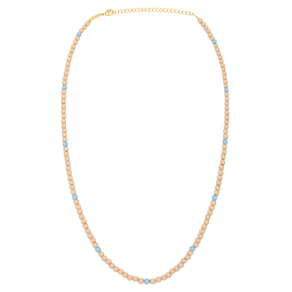 LULU Copenhagen Color Ball Halsband kort Necklaces Buttercream/Light Blue