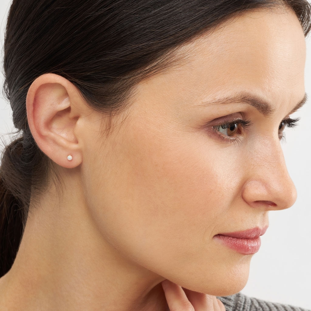 LULU Copenhagen Color Ball Stone örhänge 1 st Ear stud, 1 pcs Opal
