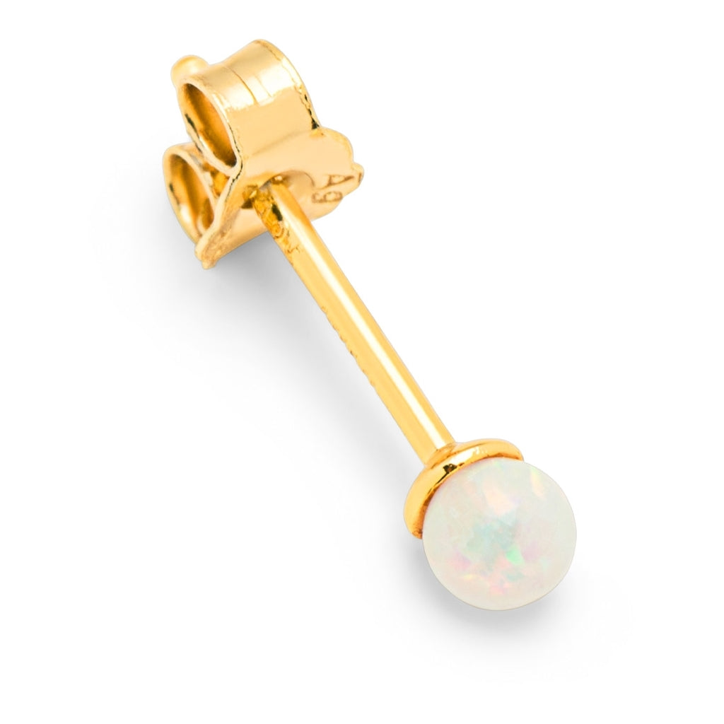 LULU Copenhagen Color Ball Stone örhänge 1 st Ear stud, 1 pcs Opal
