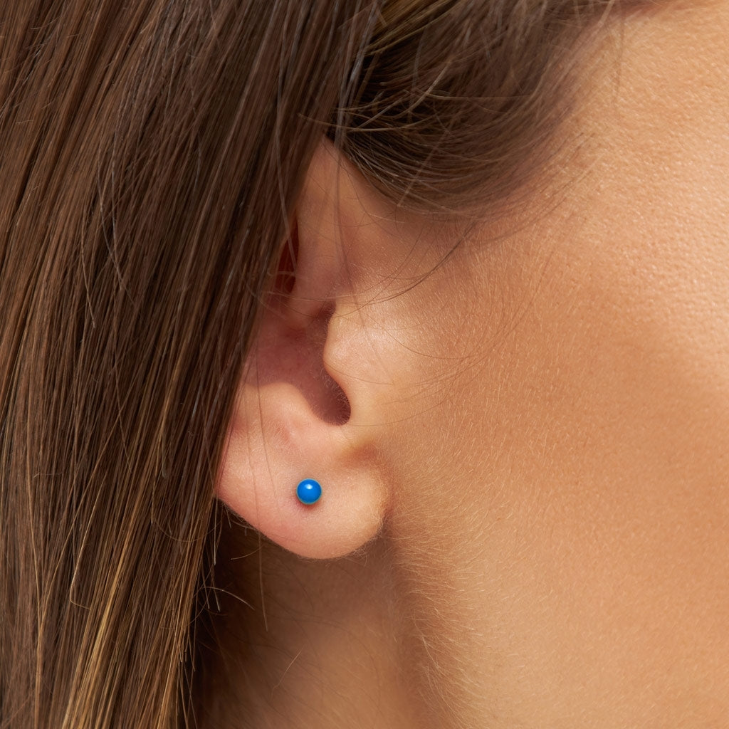 LULU Copenhagen Color Ball örhÀnge 1 st Ear stud, 1 pcs BlÄ