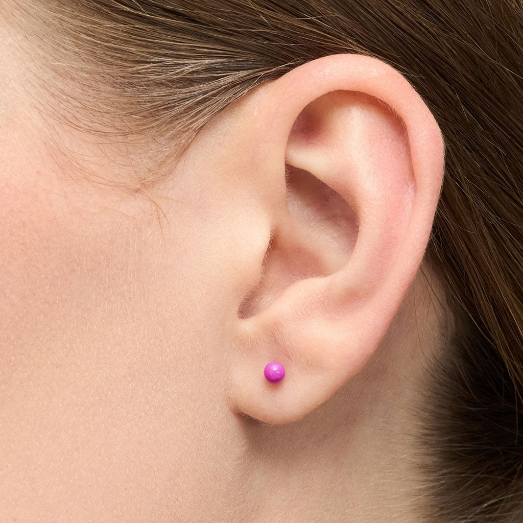 LULU Copenhagen Color Ball örhÀnge 1 st Ear stud, 1 pcs Electric Fuchsia Pink
