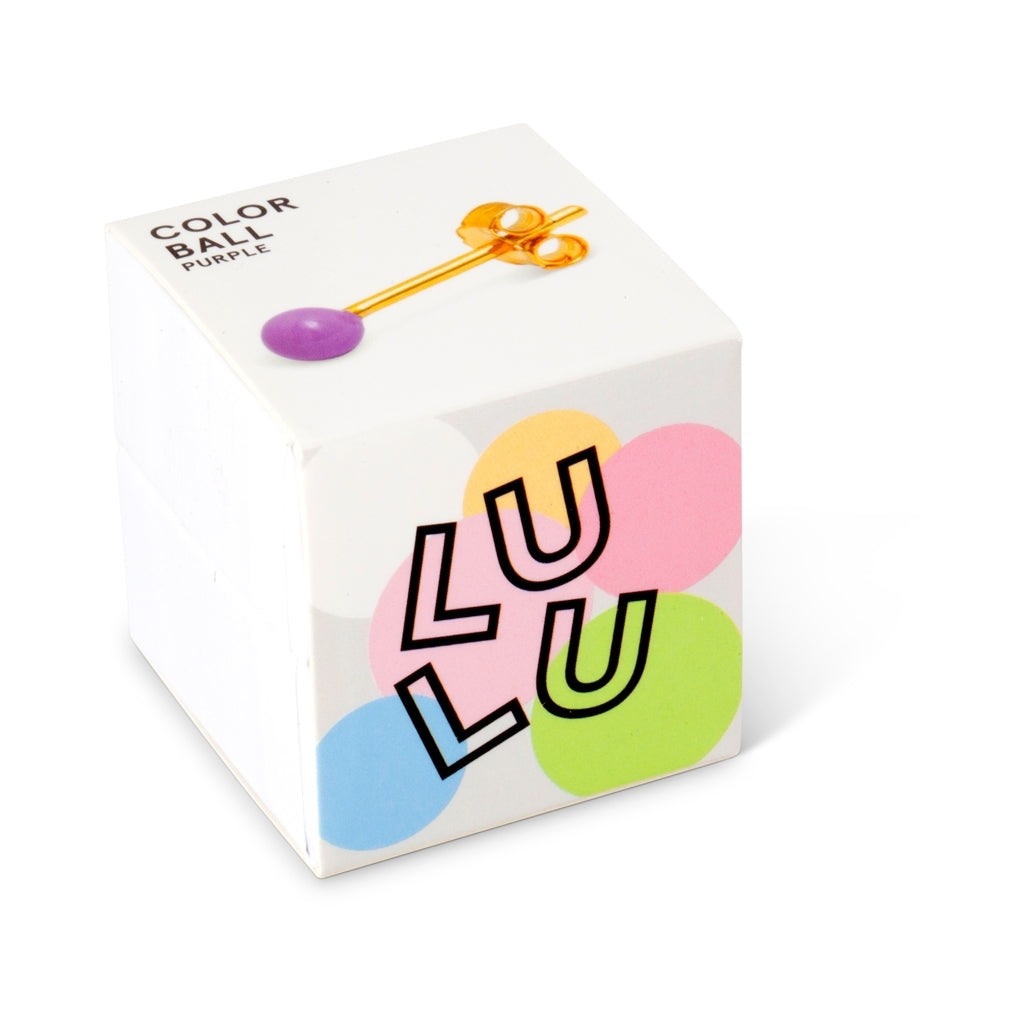 LULU Copenhagen Color Ball örhÀnge 1 st Ear stud, 1 pcs Lila