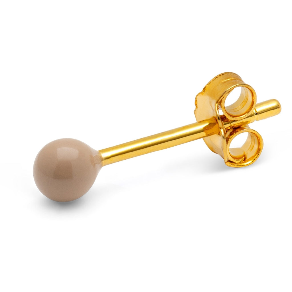 LULU Copenhagen Color Ball örhÀnge 1 st Ear stud, 1 pcs Mocha Mousse