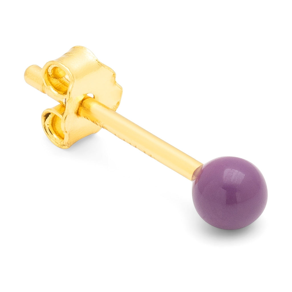 LULU Copenhagen Color Ball örhÀnge 1 st Ear stud, 1 pcs Purple Harvest
