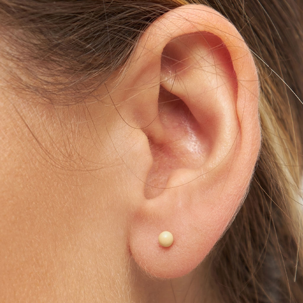 LULU Copenhagen Color Ball örhÀnge 1 st Ear stud, 1 pcs Soft Yellow