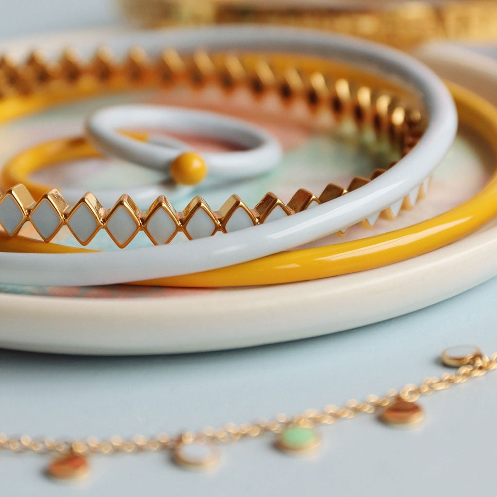 LULU Copenhagen Color Bangle Bracelets Sunflower