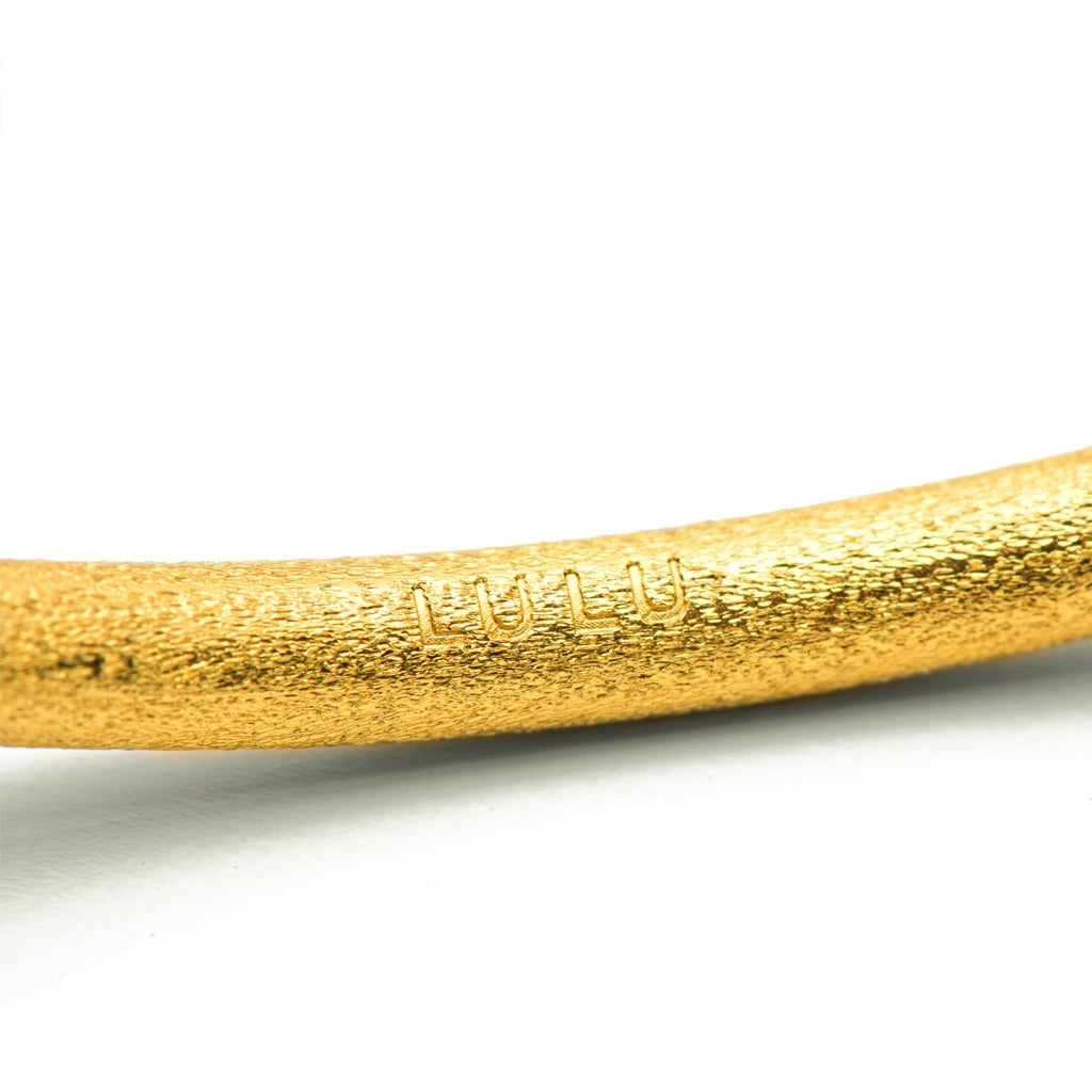 LULU Copenhagen Color Bangle borstad Bracelets GuldplÀterad