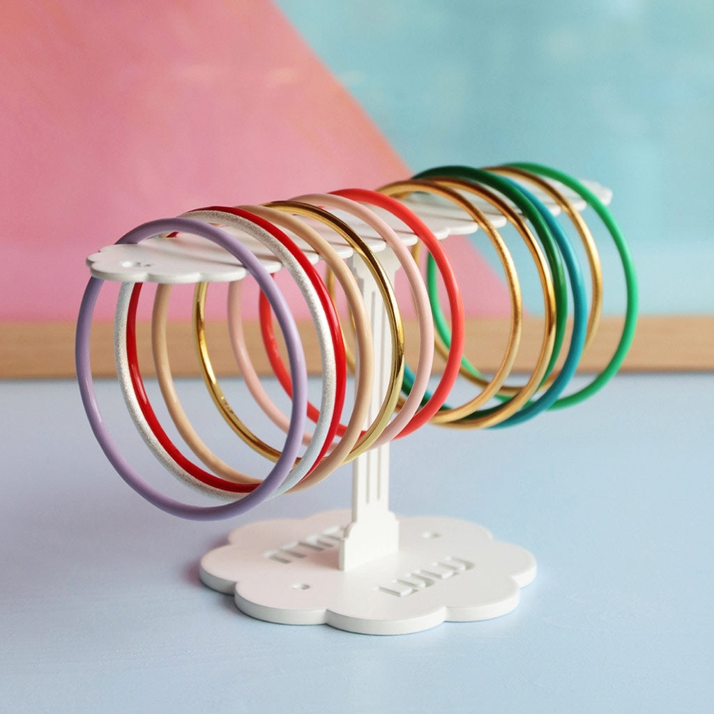 LULU Copenhagen Color Bangle borstad Bracelets GuldplÀterad