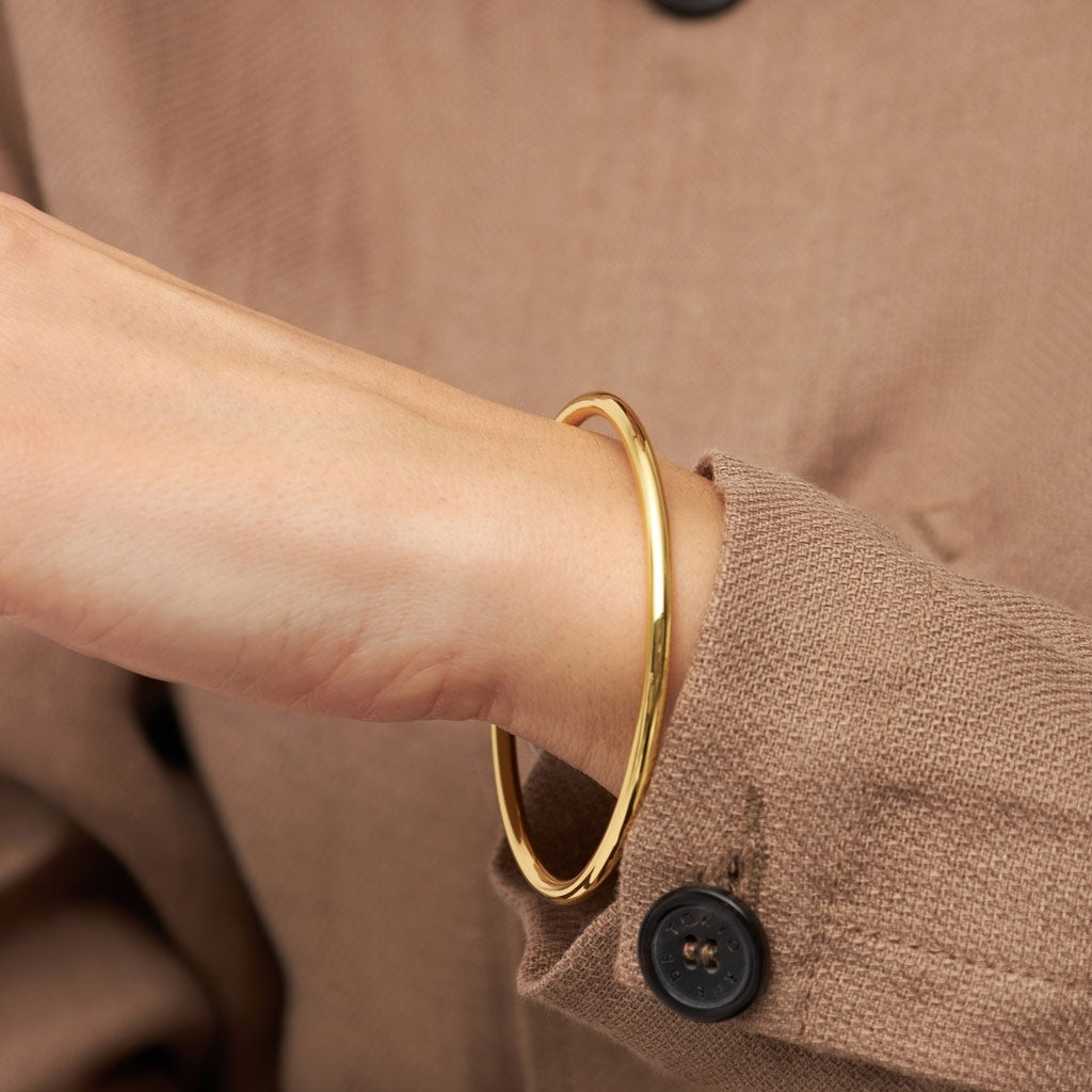 LULU Copenhagen Color Bangle skinande Bracelets GuldplÀterad