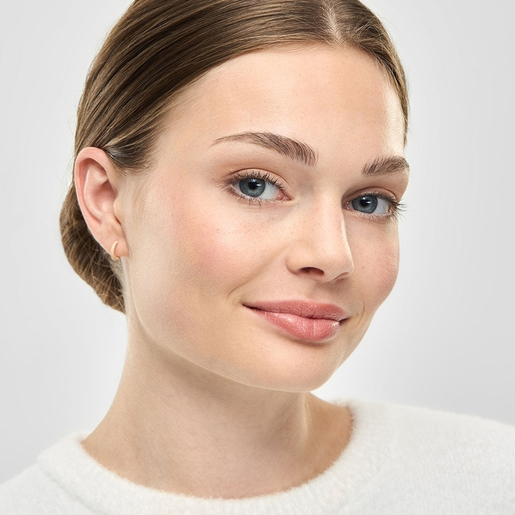 LULU Copenhagen Color Hoop 1 pcs - Box Ear stud, 1 pcs Buttercream