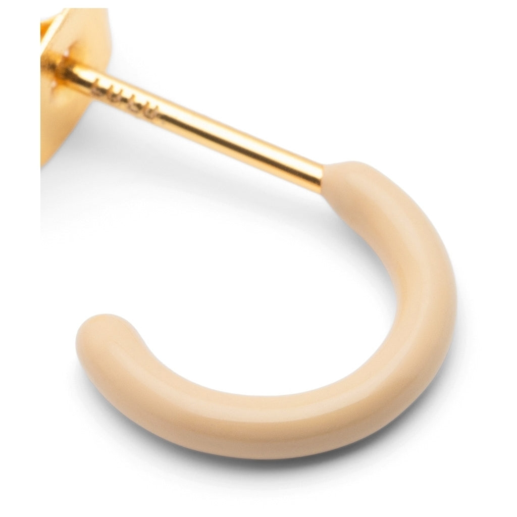 LULU Copenhagen Color Hoop 1 pcs - Box Ear stud, 1 pcs Buttercream