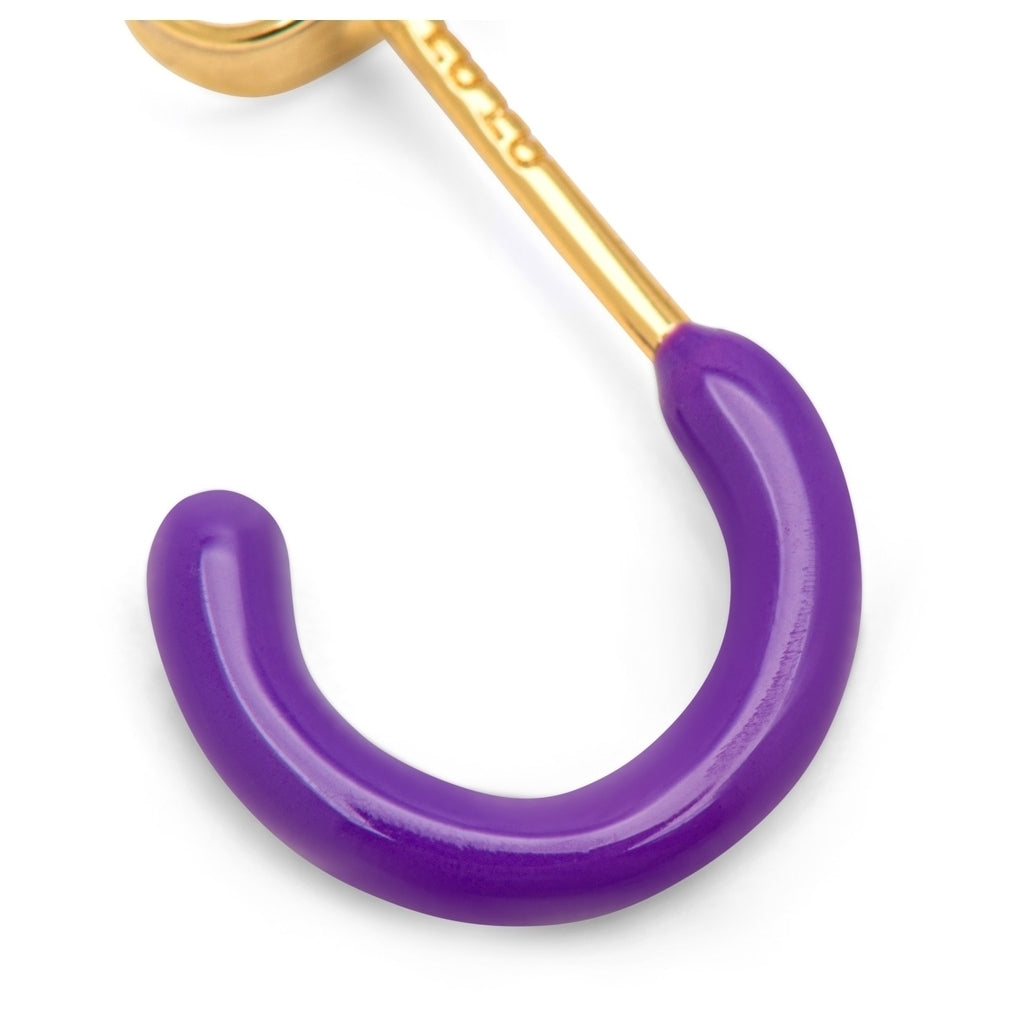 LULU Copenhagen Color Hoop 1 pcs - Box Ear stud, 1 pcs Deep Purple