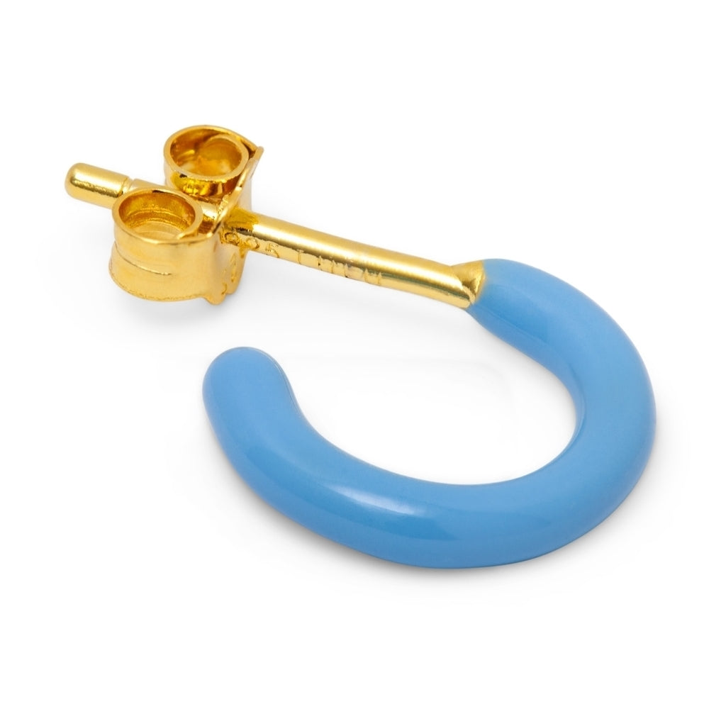 LULU Copenhagen Color Hoop 1 pcs - Box Ear stud, 1 pcs LjusblÄ