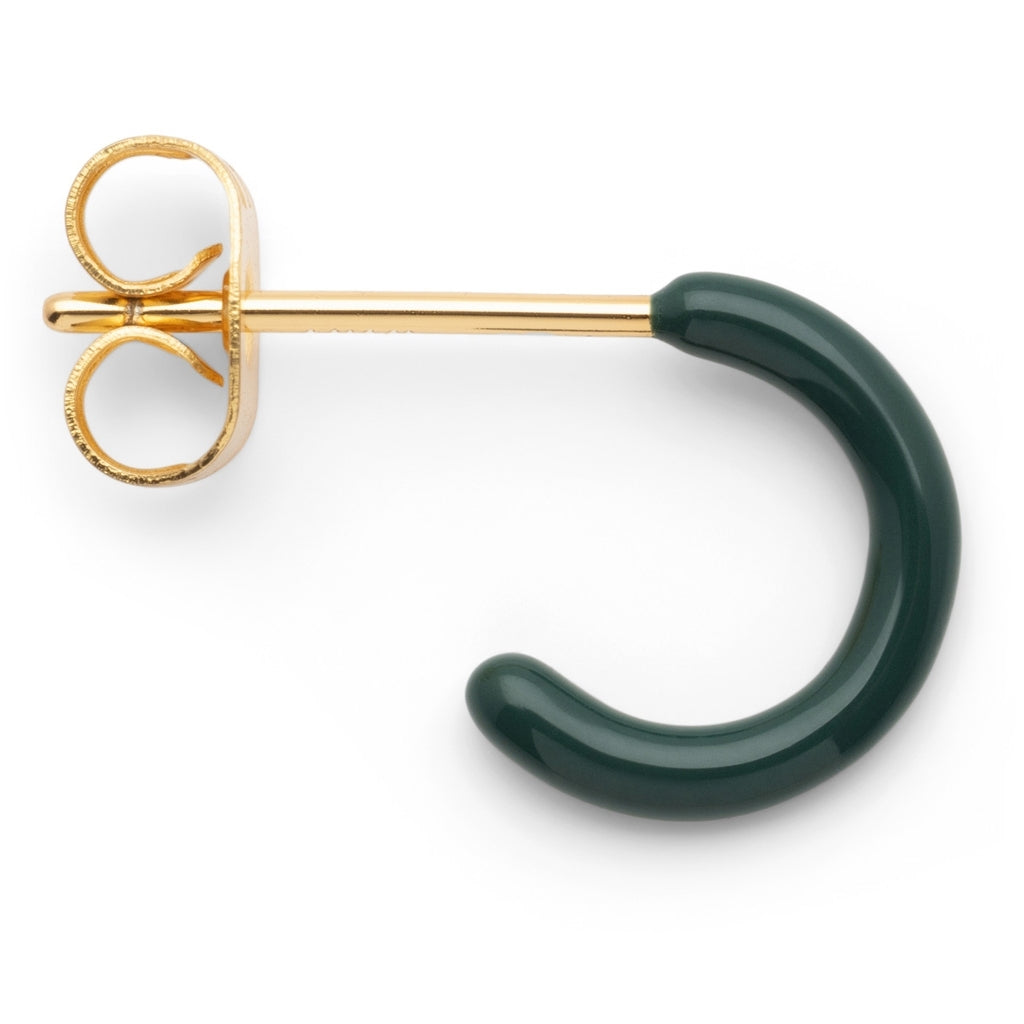 LULU Copenhagen Color Hoop 1 pcs - Box Ear stud, 1 pcs North Sea Green