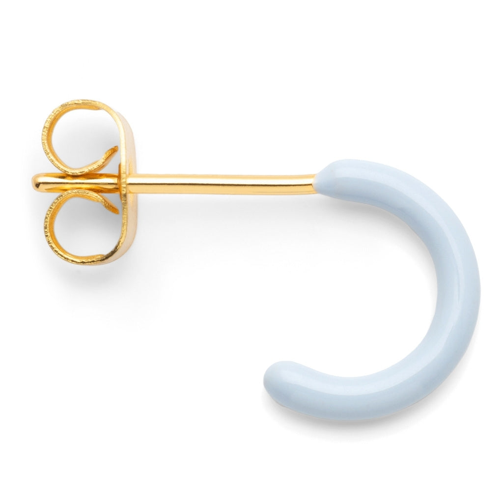 LULU Copenhagen Color Hoop 1 pcs - Box Ear stud, 1 pcs Skyride Blue