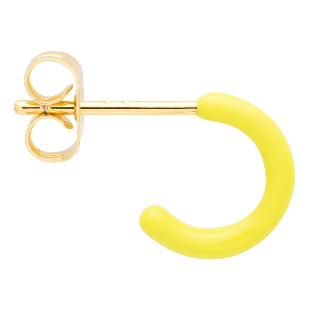 LULU Copenhagen Color Hoop 1 pcs - Box Ear stud, 1 pcs Wild Lime