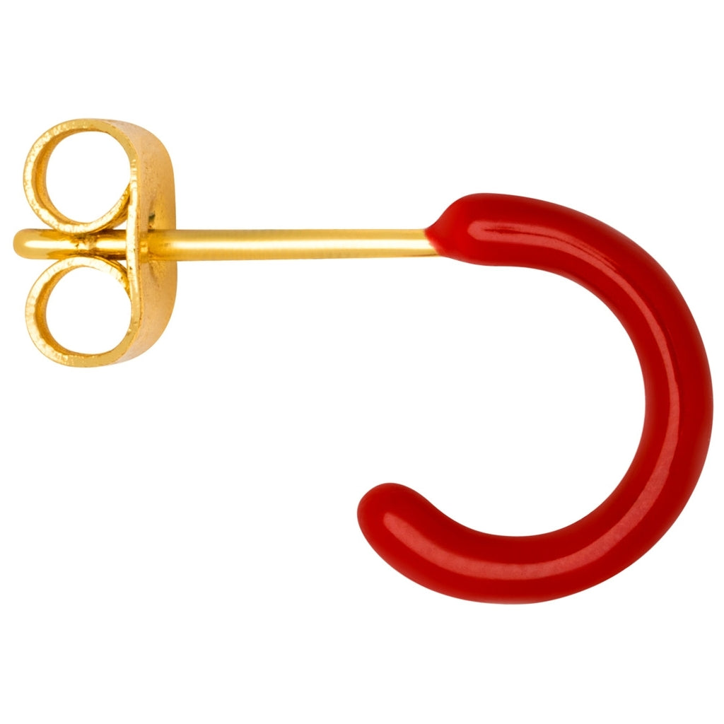 LULU Copenhagen Color Hoop 1 st Hoops Passion Red