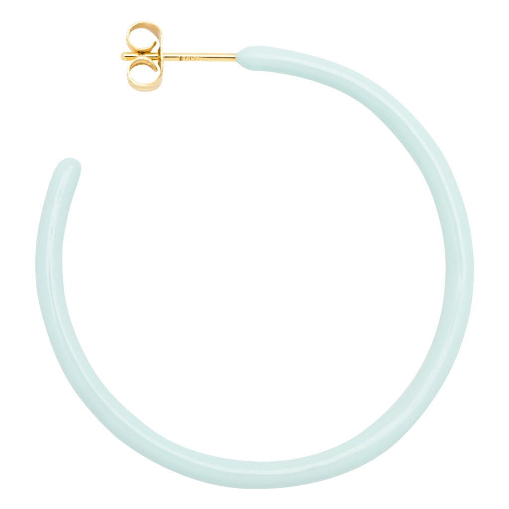LULU Copenhagen Color Hoops Large paar Hoops Mint