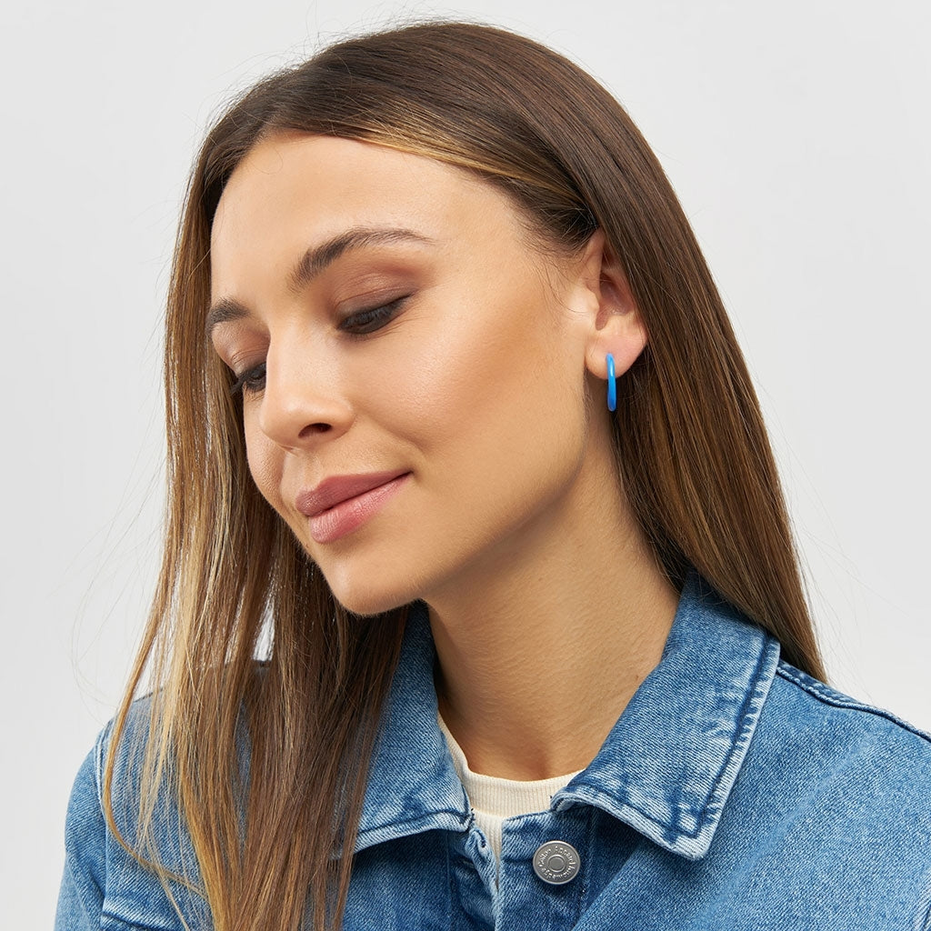 LULU Copenhagen Color Hoops Medium par Hoops BlÄ