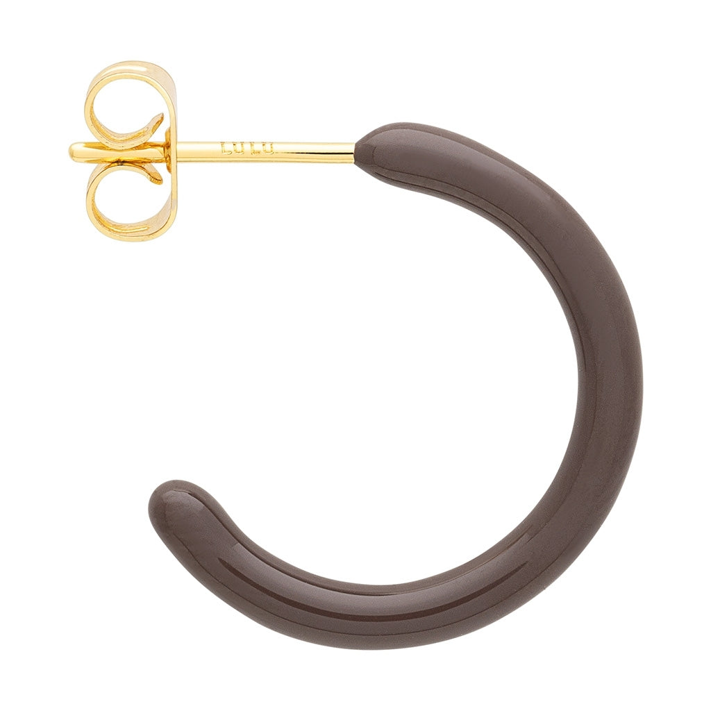 LULU Copenhagen Color Hoops Medium par Hoops Cocoa Powder