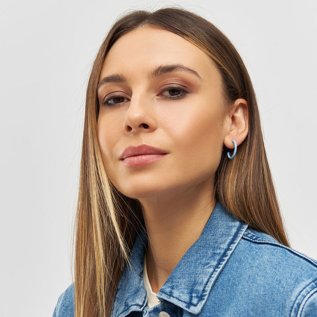 LULU Copenhagen Color Hoops Medium par Hoops LjusblÄ