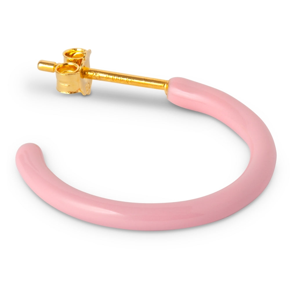 LULU Copenhagen Color Hoops Medium par Hoops Ljusrosa