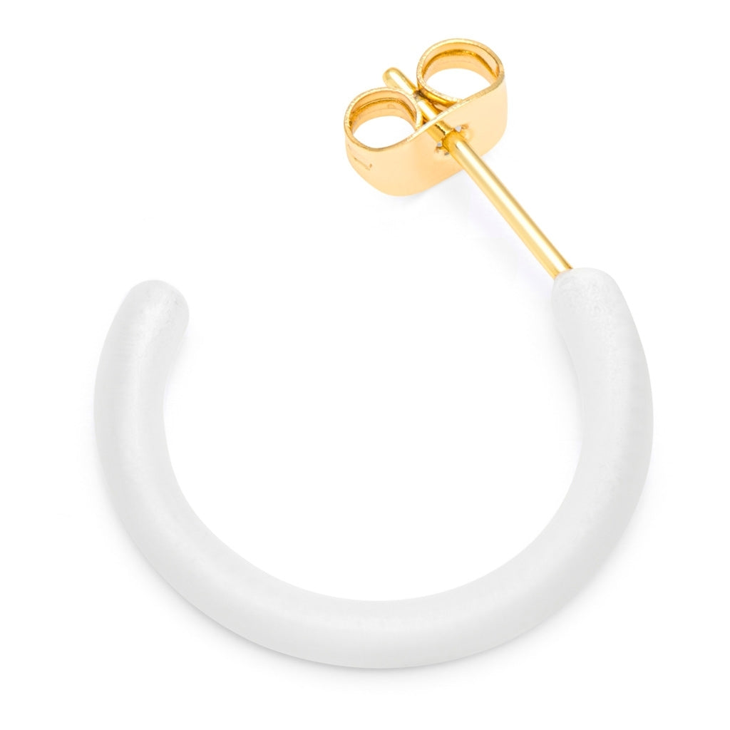 LULU Copenhagen Color Hoops Medium par Hoops Vit